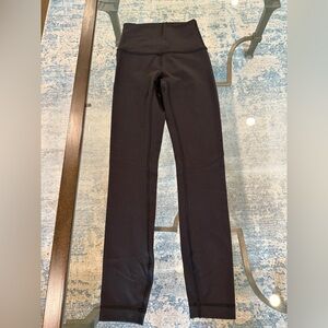 Lululemon basic black leggings size 0